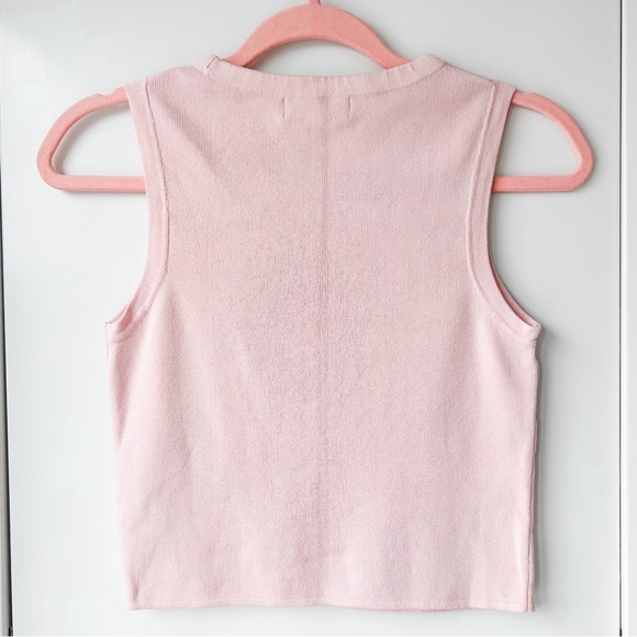 Primark light pink knit sweater vest top - Picture 8 of 9
